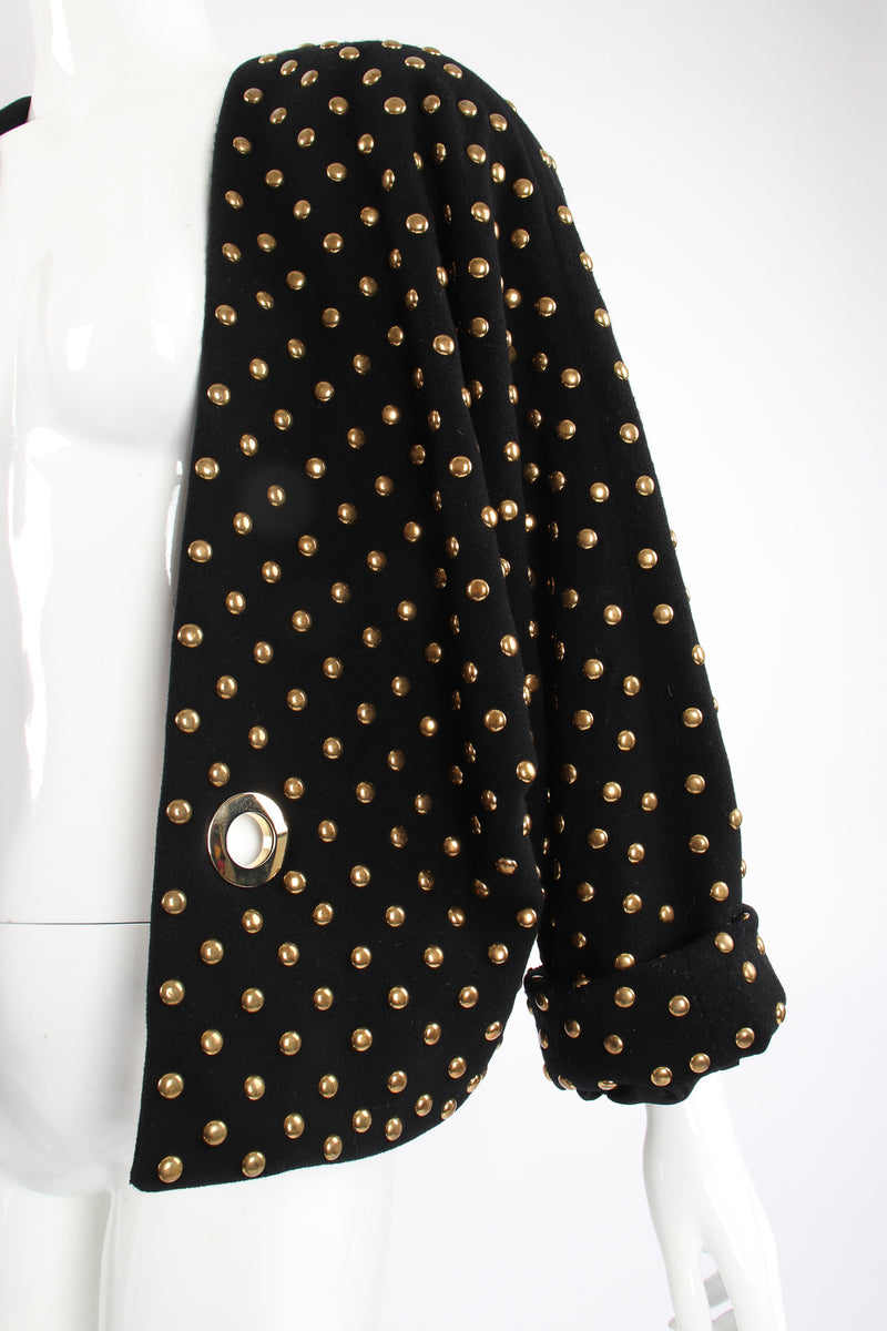 Vintage Anne Klein Studded Dolman Tie Jacket sleeve at Recess Los Angeles