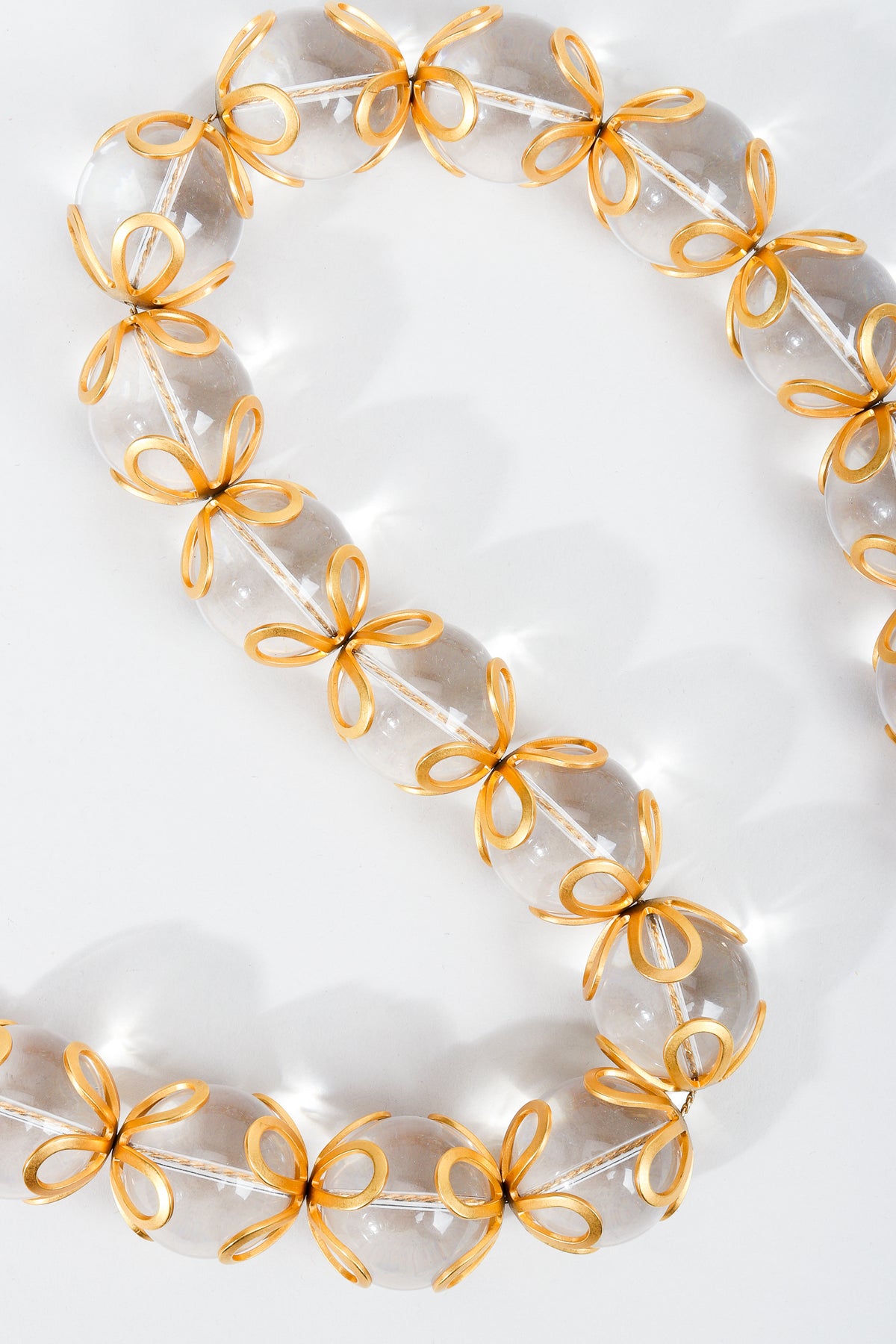Vintage Annie Klein Lucite Ball Bead Collar Necklace – Recess