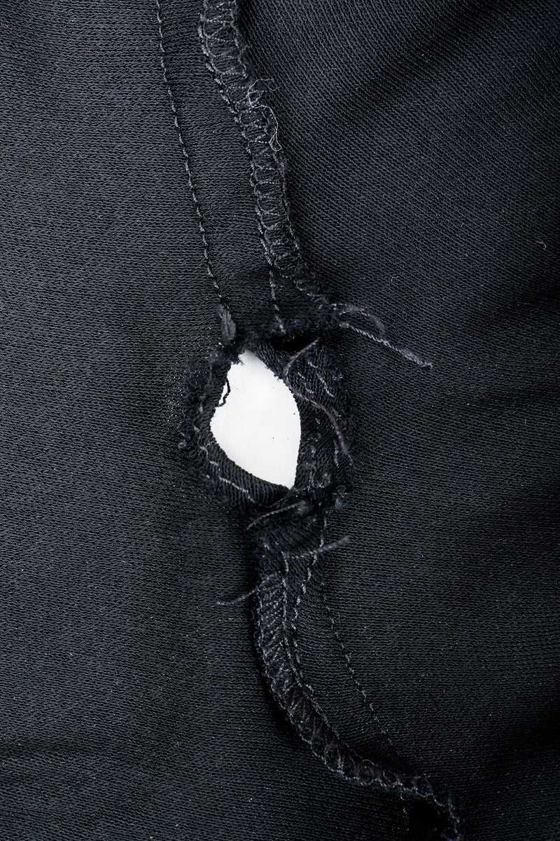Vintage Anthony Ferrara Chevron Mesh Sleeve Wrap Dress wrap detail at Recess