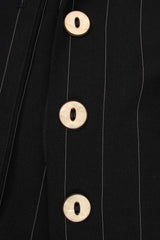 Vintage Antony Moorcroft Pinstripe Morning Coat buttons at Recess Los Angeles