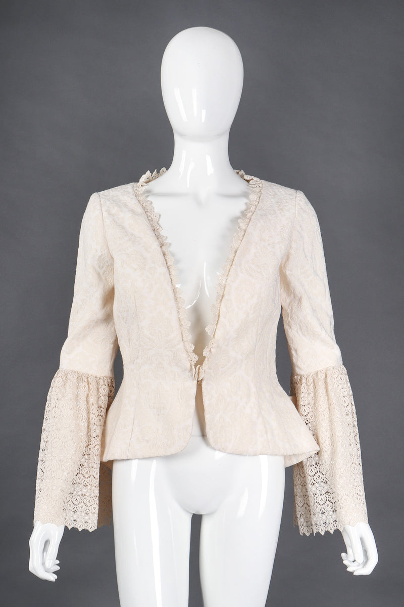 Recess Los Angeles Vintage Apropos Romantic Lace Damask Jacket & Mermaid Skirt Set