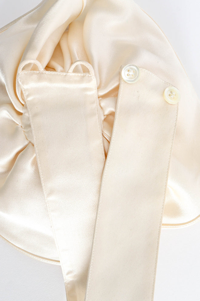 Vintage Giorgio Armani Silk Flower Choker Collar closure/light scuffs @ Recess LA