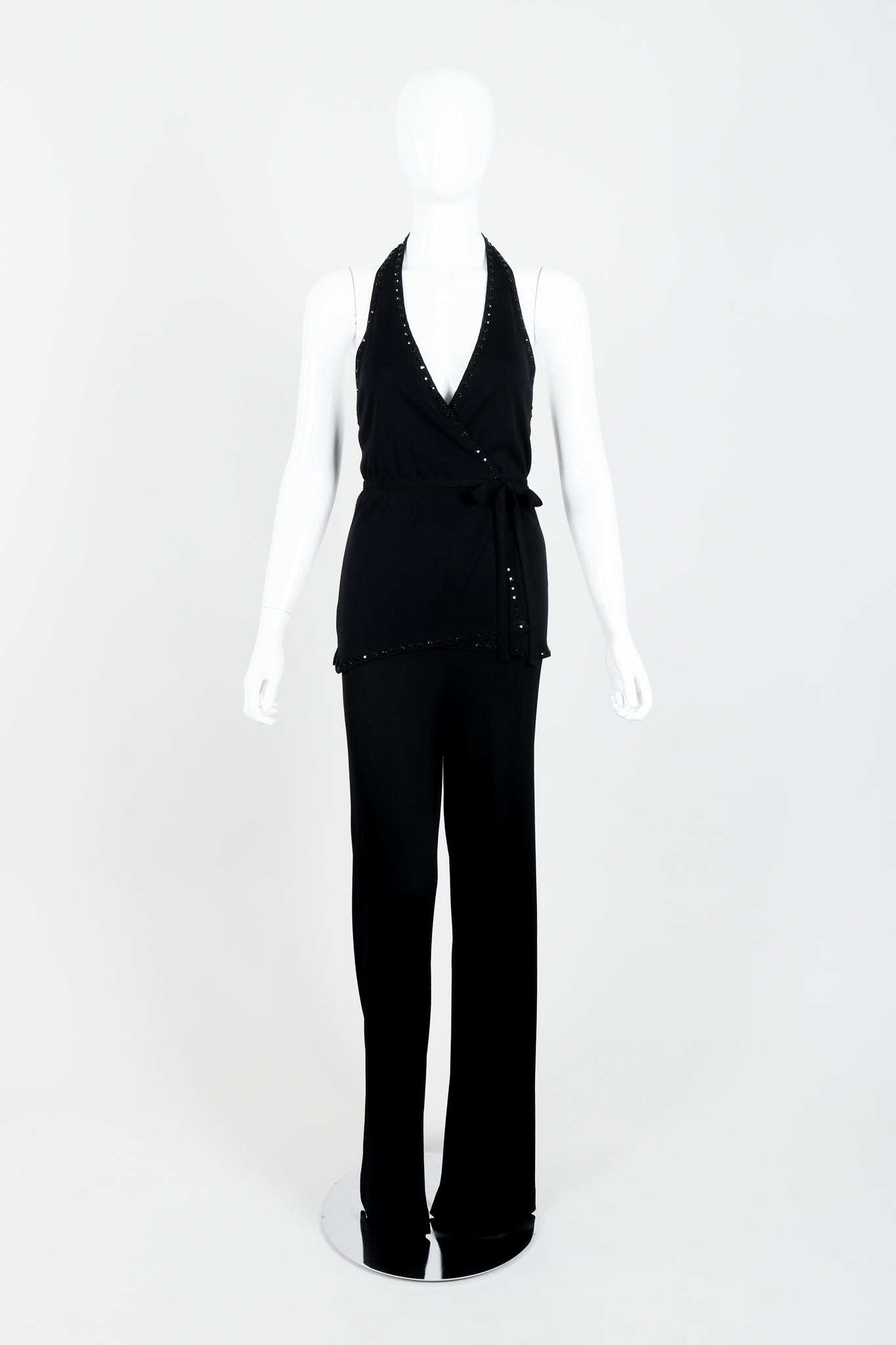 Vintage Ayako Jersey Halter & Pant Set Front at Recess LA