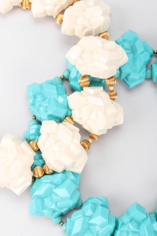 Recess Los Angeles Vintage William de Lillo Wilma Crystal Rock Collar Necklace