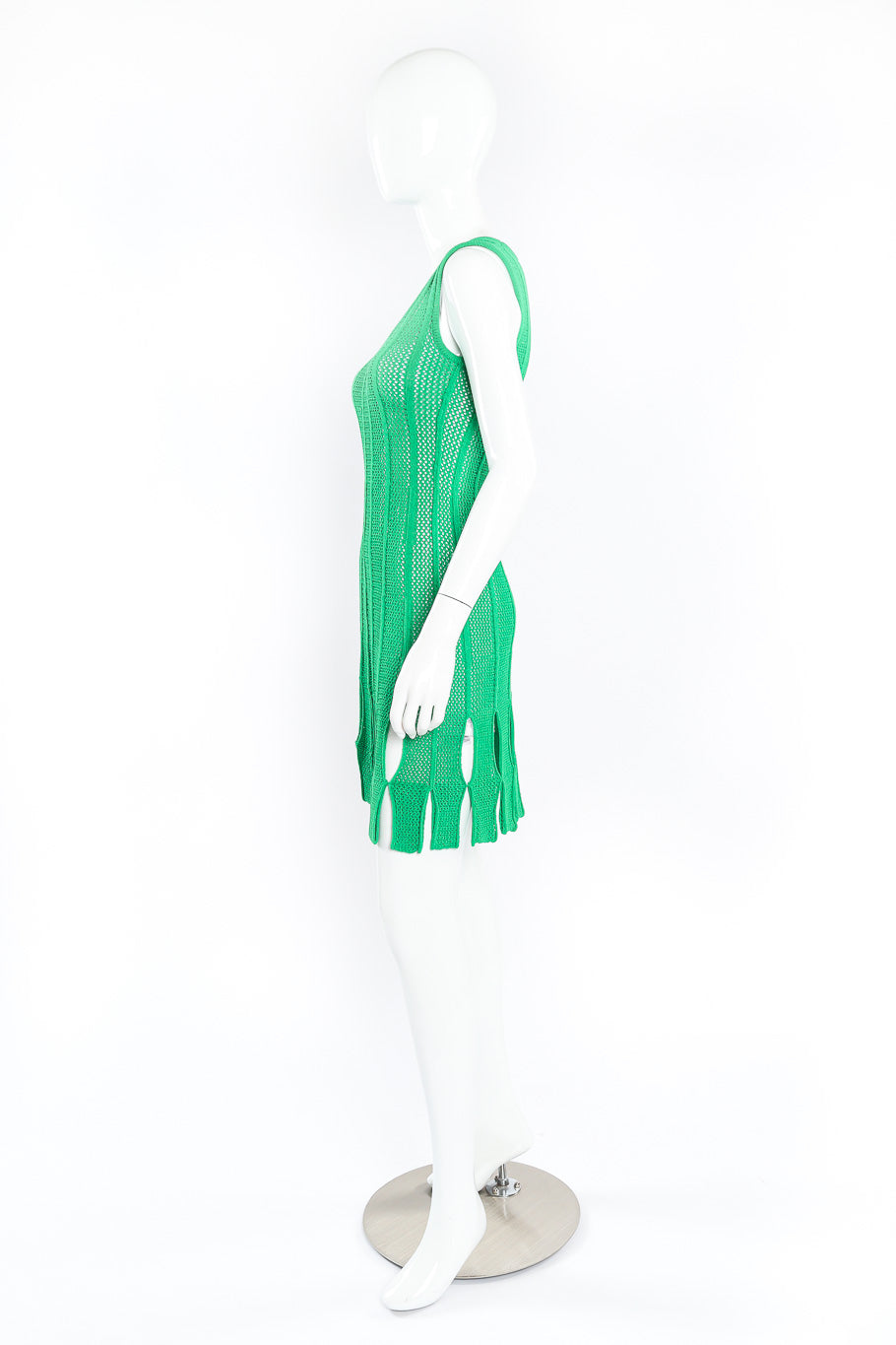 Mesh dress by Bottega Veneta on mannequin side @recessla