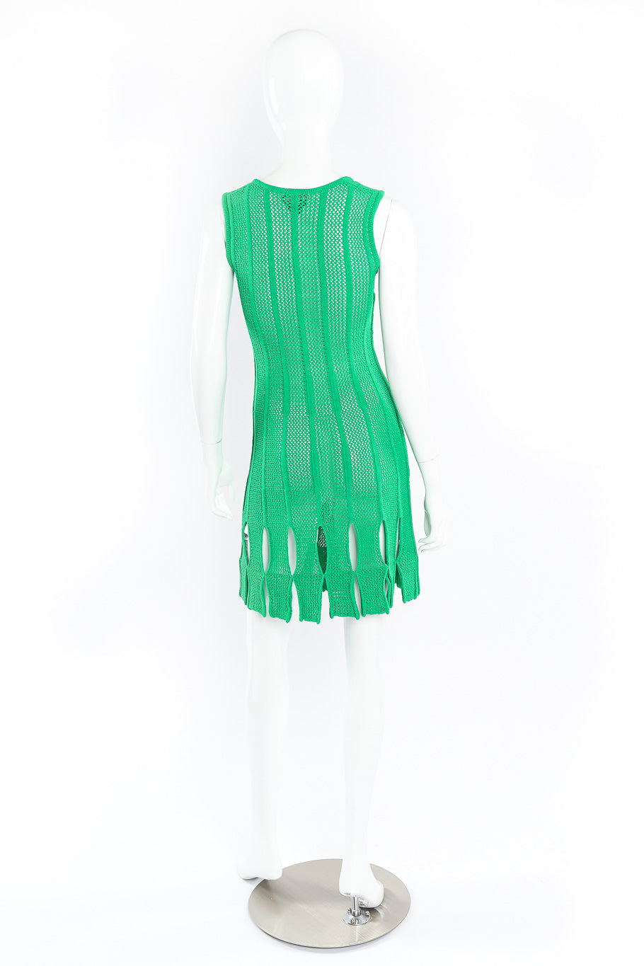 Mesh dress by Bottega Veneta on mannequin back @recessla