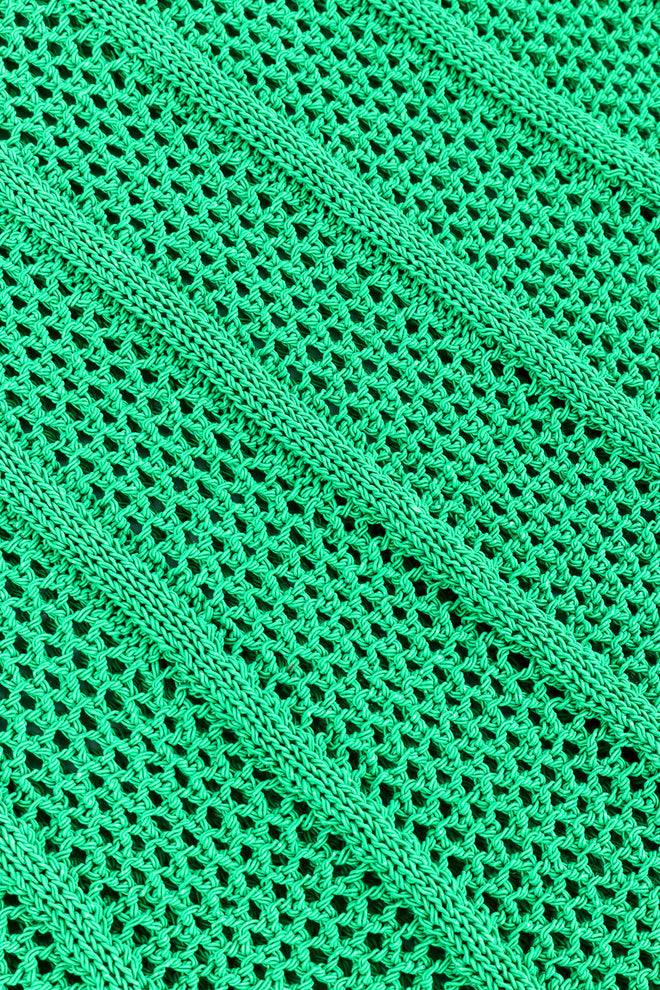 Mesh dress by Bottega Veneta flat lay inside knit close  @recessla