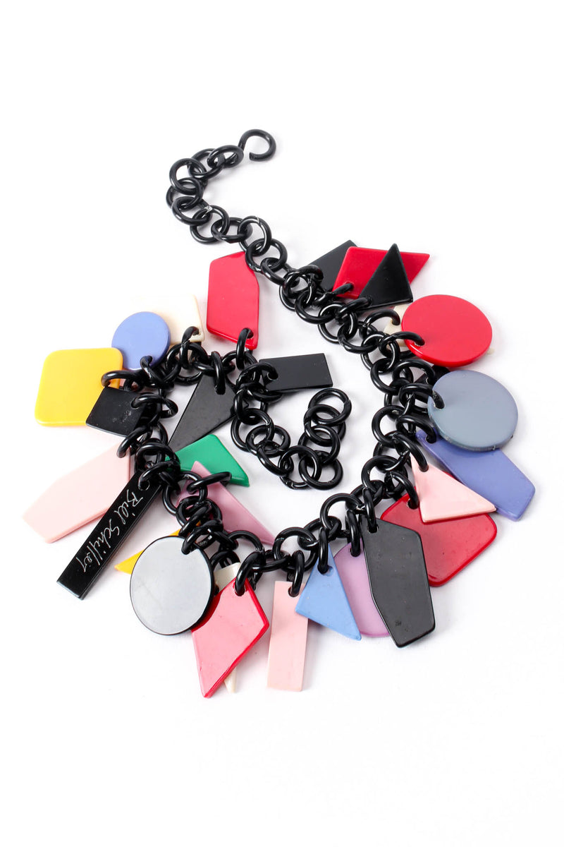 Vintage Bill Schiffer Color-Blocked Geometry Necklace at Recess Los Angeles