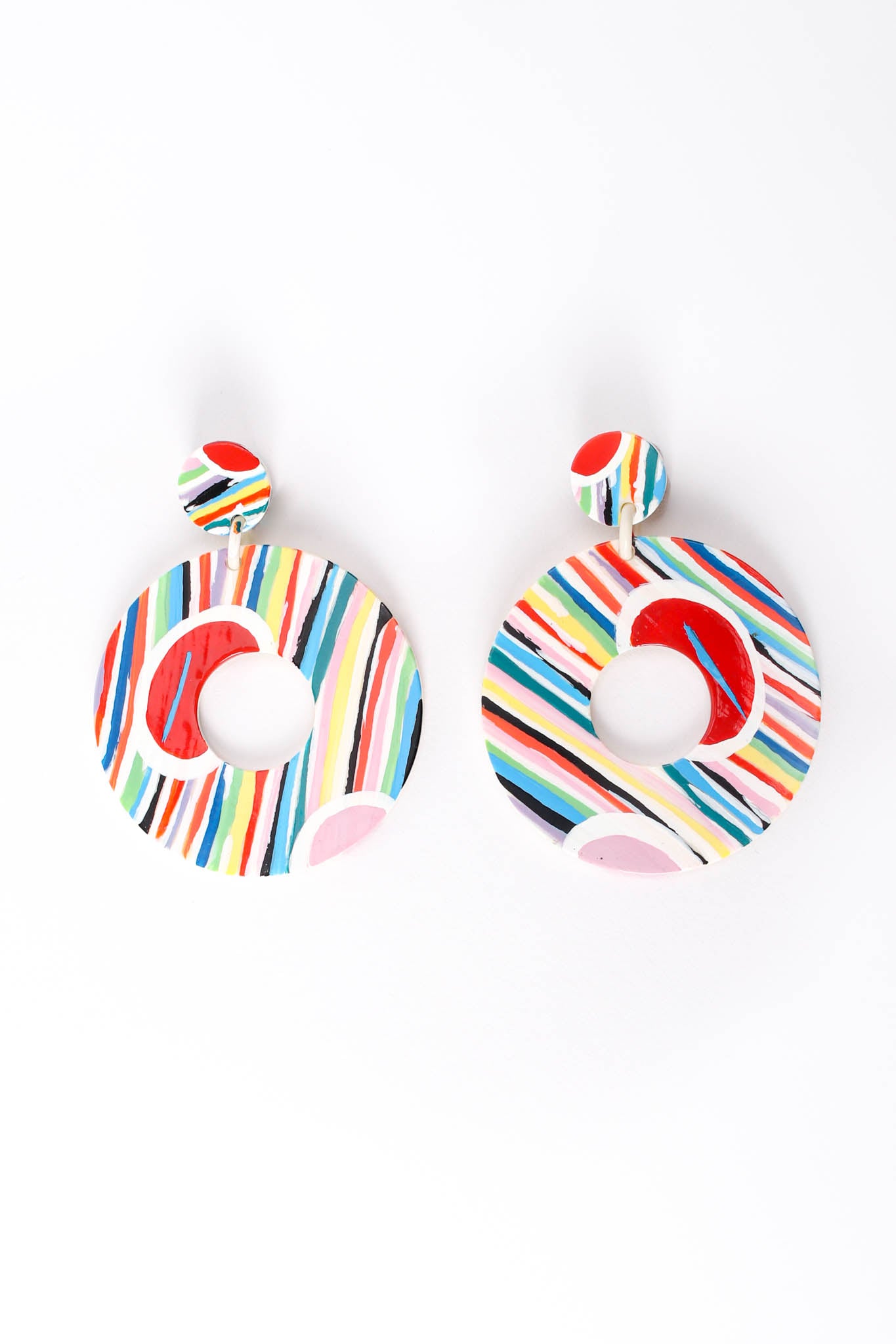 Vintage Bill Schiffer Playful Rainbow Earrings at Recess Los Angeles