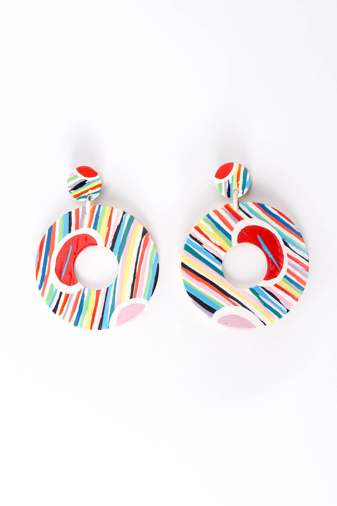 Vintage Bill Schiffer Playful Rainbow Earrings at Recess Los Angeles