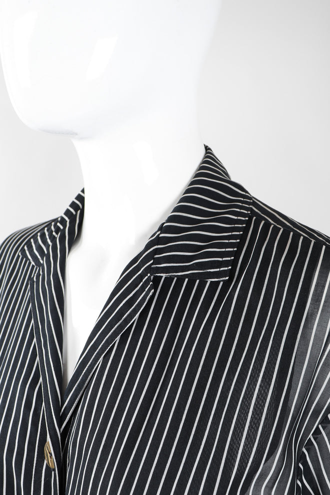 Recess Los Angeles Vintage Badgley Mischka 70s Maxi Striped Shirtwaist Dress