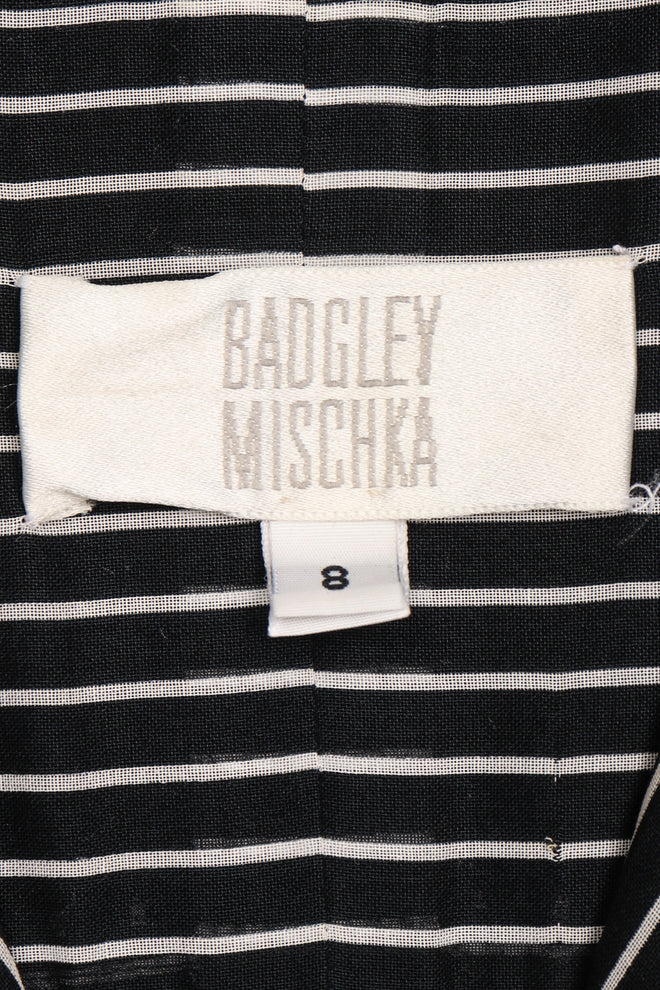 Recess Los Angeles Vintage Badgley Mischka 70s Maxi Striped Shirtwaist Dress