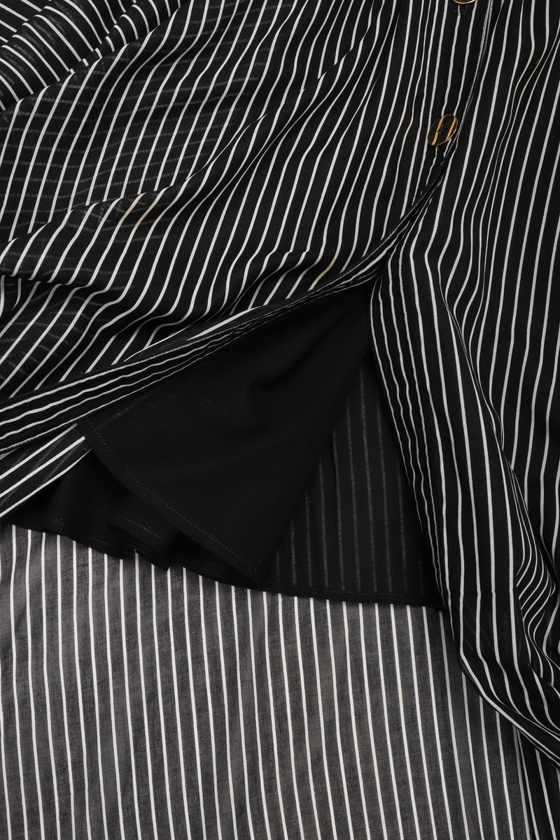 Recess Los Angeles Vintage Badgley Mischka 70s Maxi Striped Shirtwaist Dress