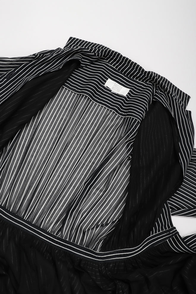 Recess Los Angeles Vintage Badgley Mischka 70s Maxi Striped Shirtwaist Dress