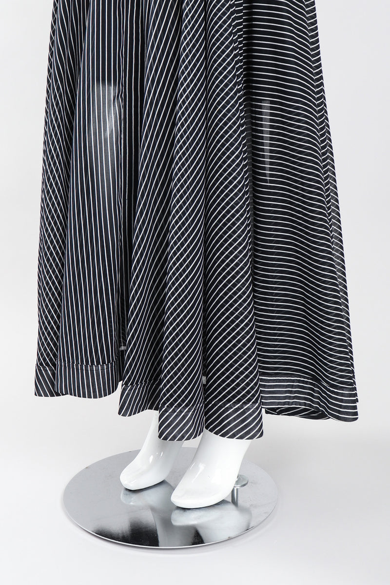 Recess Los Angeles Vintage Badgley Mischka 70s Maxi Striped Shirtwaist Dress