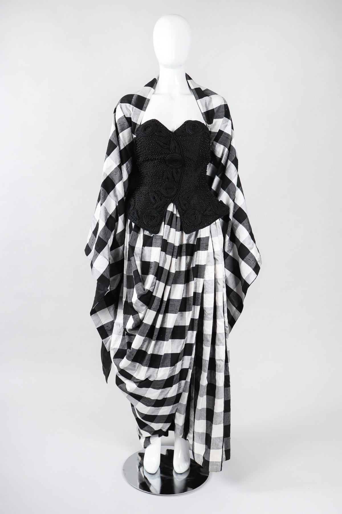 Gingham ball gown online