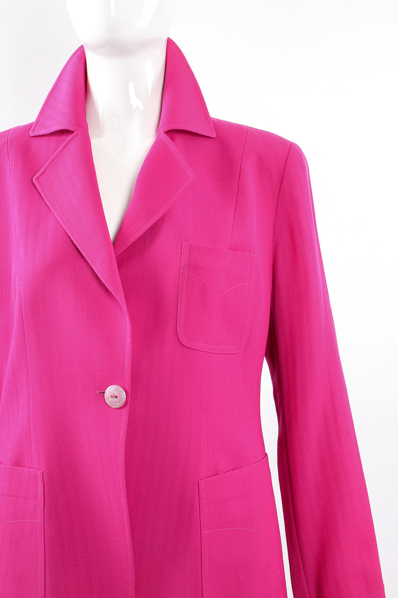 Vintage Bazar de Christian Lacroix Hot Herringbone Jacket & Skirt Suit Mannequin crop @ Recess LA