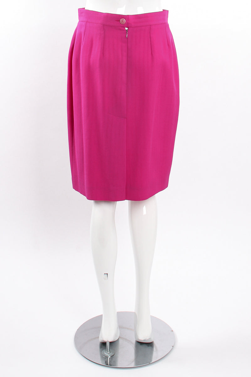 Vintage Bazar de Christian Lacroix Hot Herringbone Jacket & Skirt Suit skirt back @ Recess LA