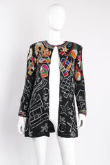 Vintage Beaujon Beaded Circus Trapeze Jacket on mannequin front at Recess Los Angeles