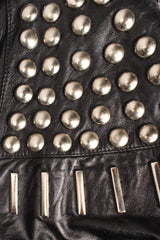 Vintage Begedor Studded Leather Jacket front studs  @ Recess LA