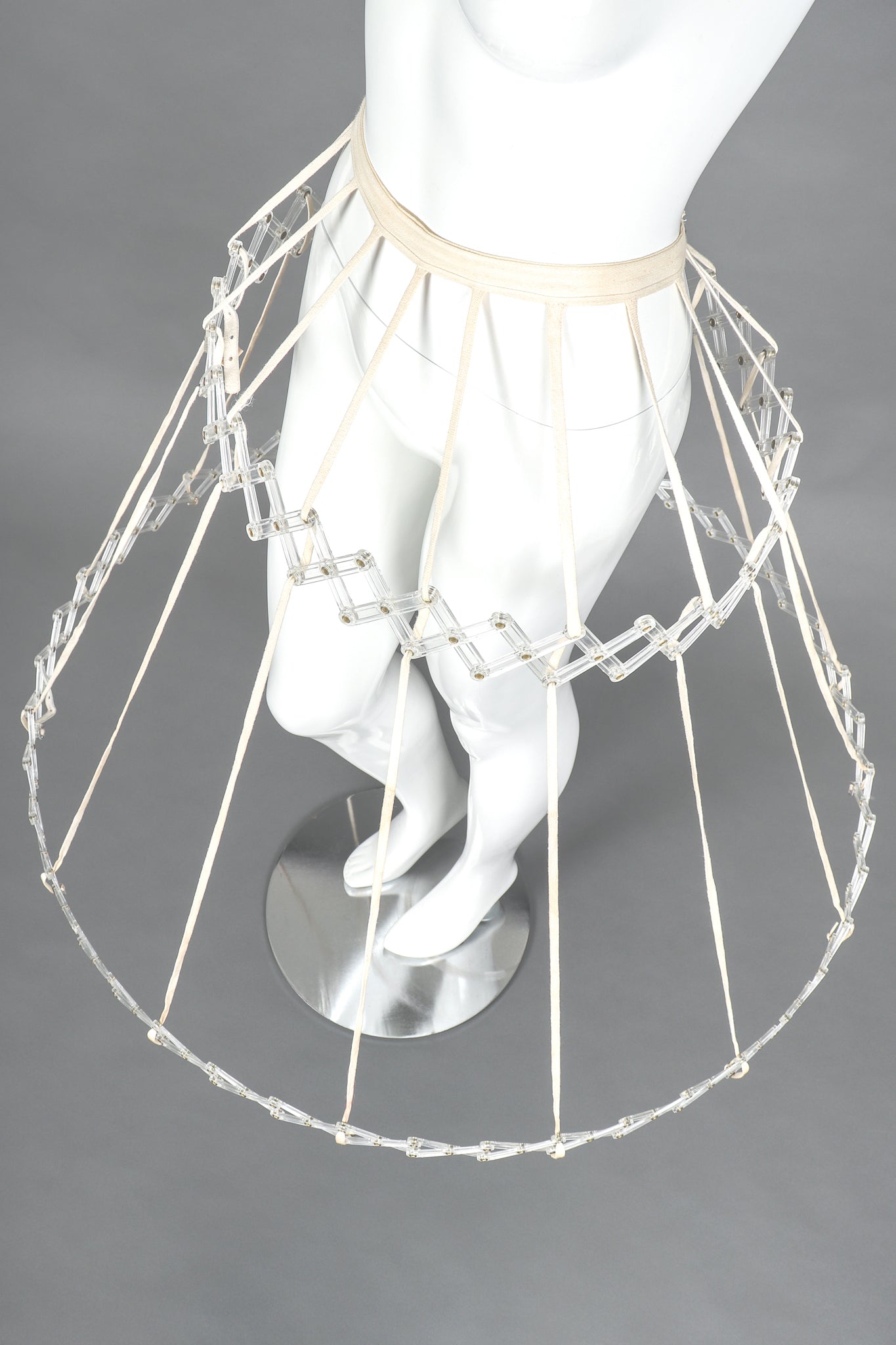 Recess Designer Consignment Vintage Belle O'The Ball Hoop Collapsible Crinoline Skirt Frame 1940s 1950s Mary Clayton Atlanta Georgia Wedding Bridal Petticoat