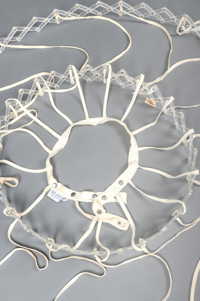 Recess Designer Consignment Vintage Belle O'The Ball Hoop Collapsible Crinoline Skirt Frame 1940s 1950s Mary Clayton Atlanta Georgia Wedding Bridal Petticoat