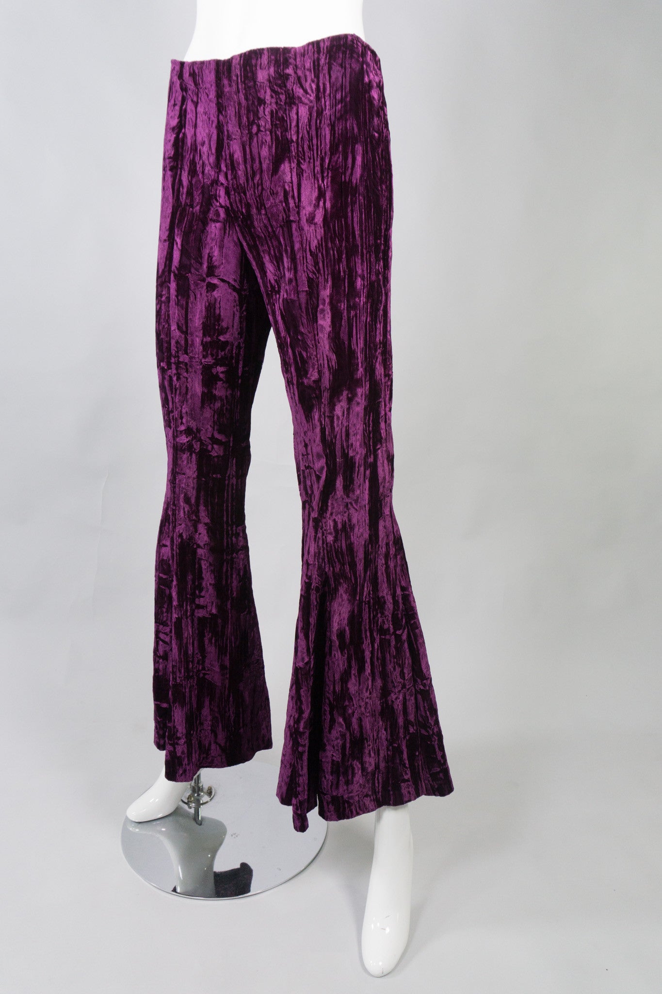 Betsey Johnson Vintage Crushed Velvet Flare Pant