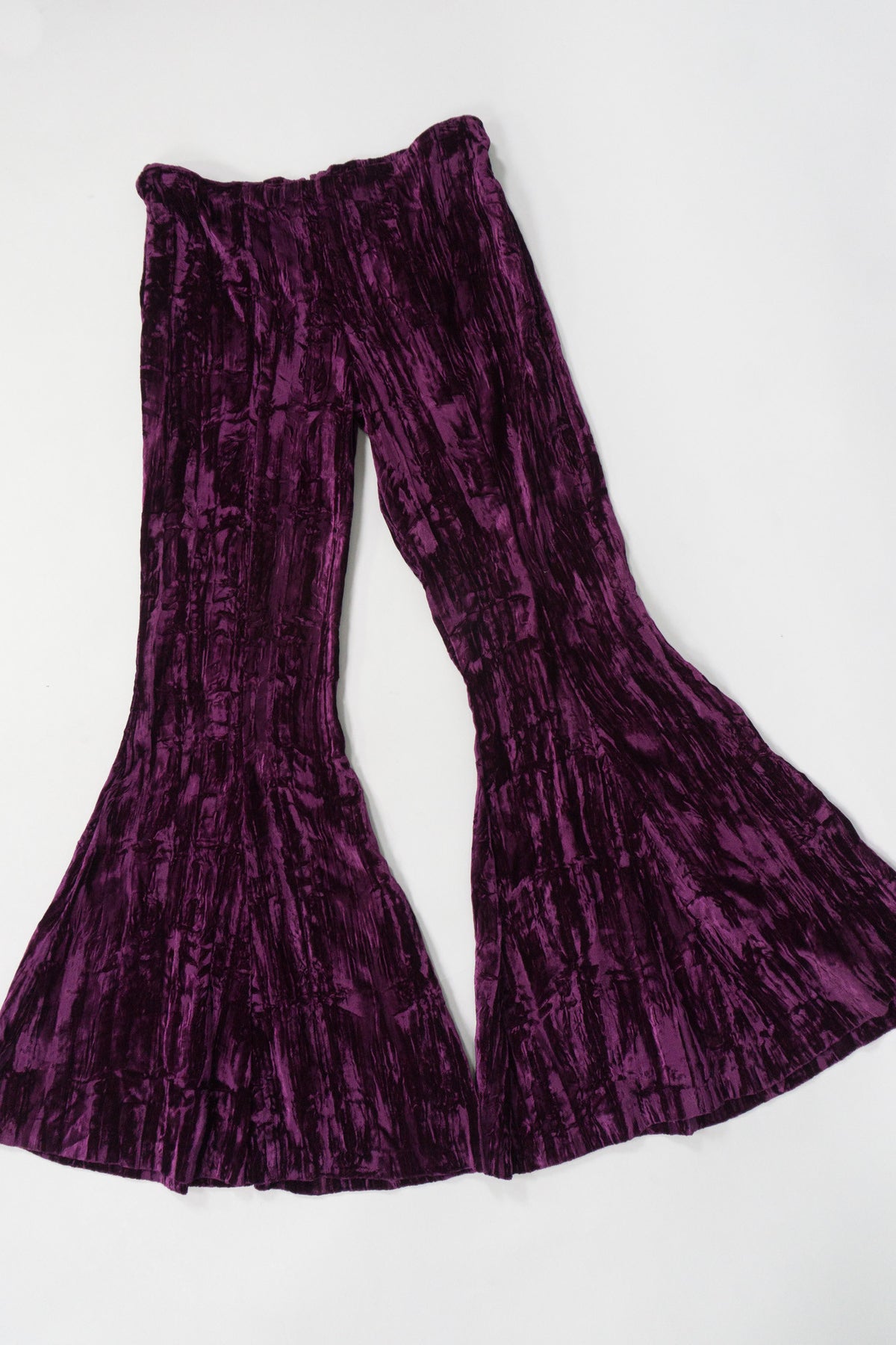 パンツ vintage cotton velvet flared pants Betsey Johnson Vintage Crushed Velvet Flare Pant – Recess