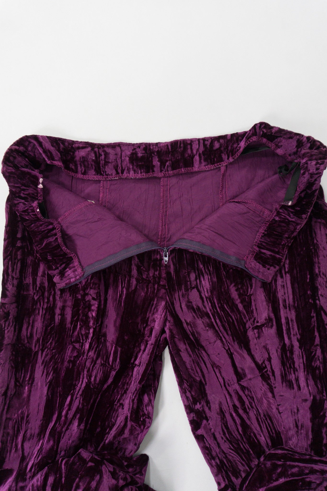 Betsey Johnson Vintage Crushed Velvet Flare Pant
