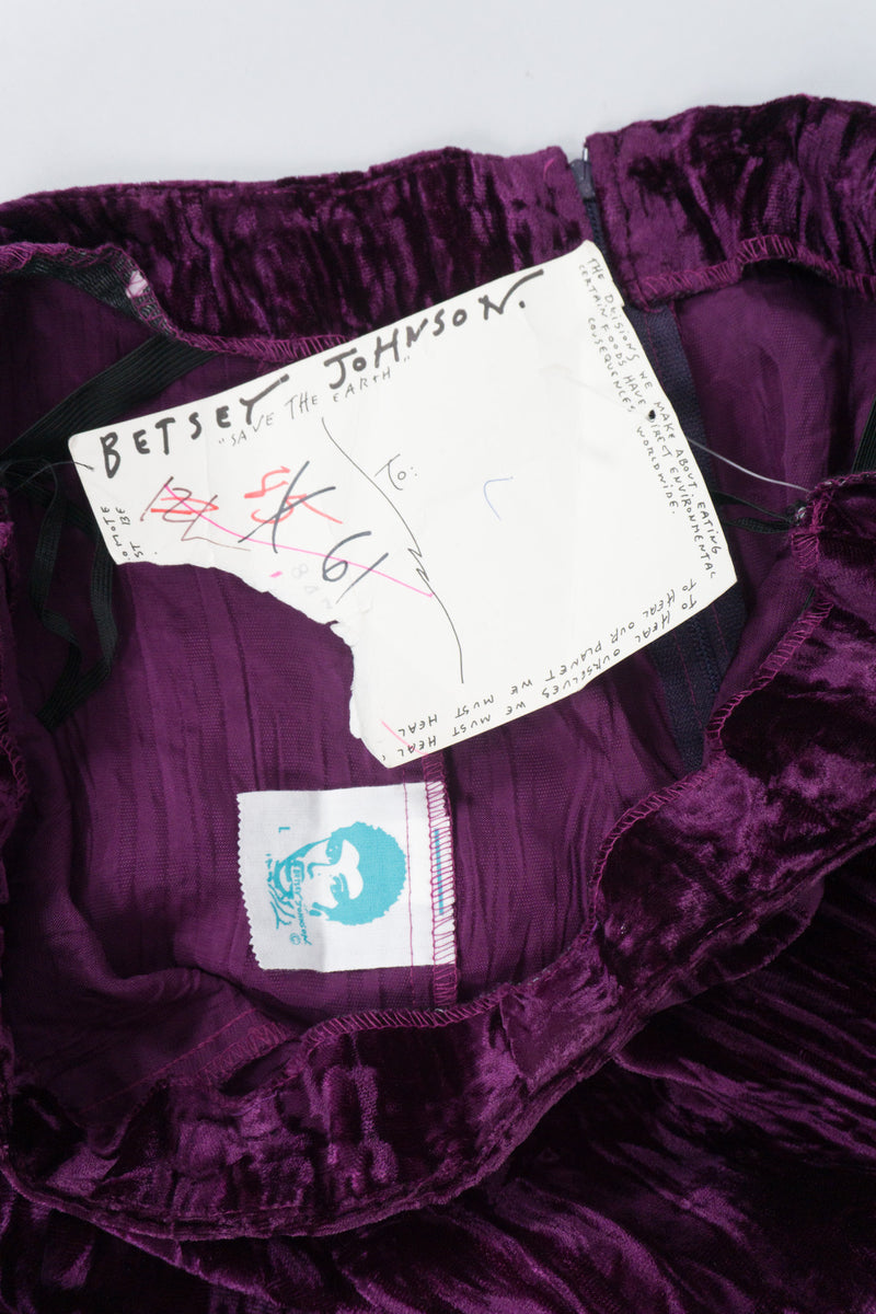 Betsey Johnson Vintage Crushed Velvet Flare Pant – Recess