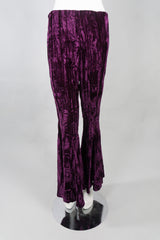 Betsey Johnson Vintage Crushed Velvet Flare Pant