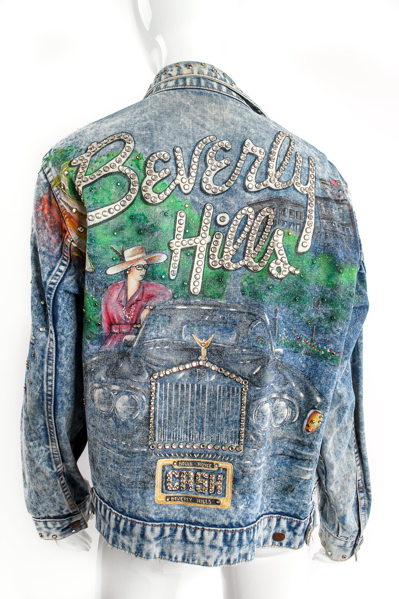 Vintage Embellished Beverly Hills Jean Jacket back at Recess Los Angeles