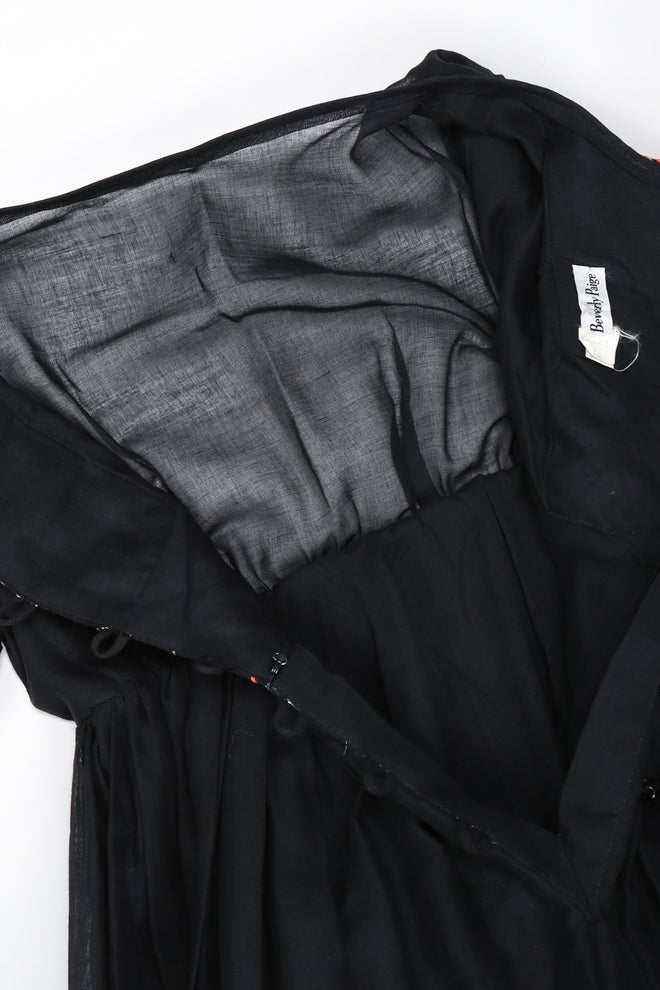 Recess Los Angeles Vintage Beverly Paige Sheer Embroidered Peasant Dress