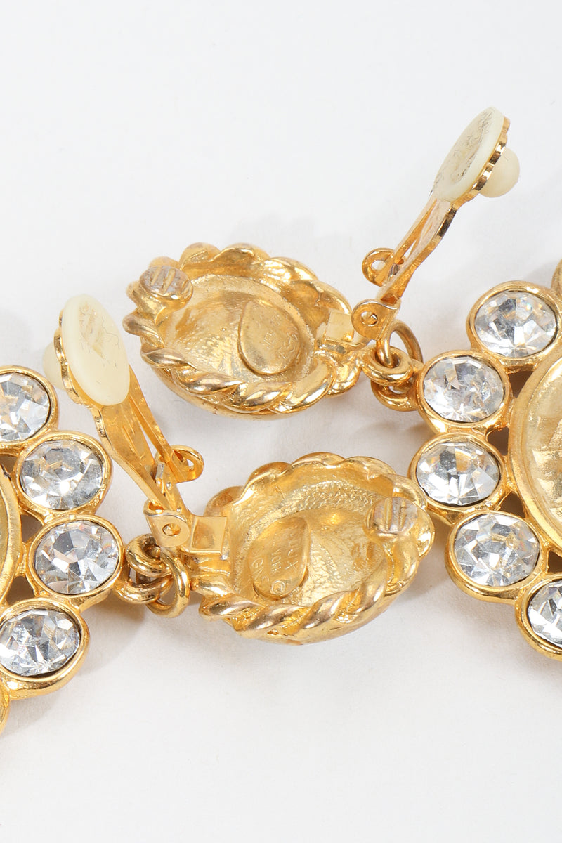 Vintage Bijoux Designs Gold Anchor Earrings Clip On at Recess LA