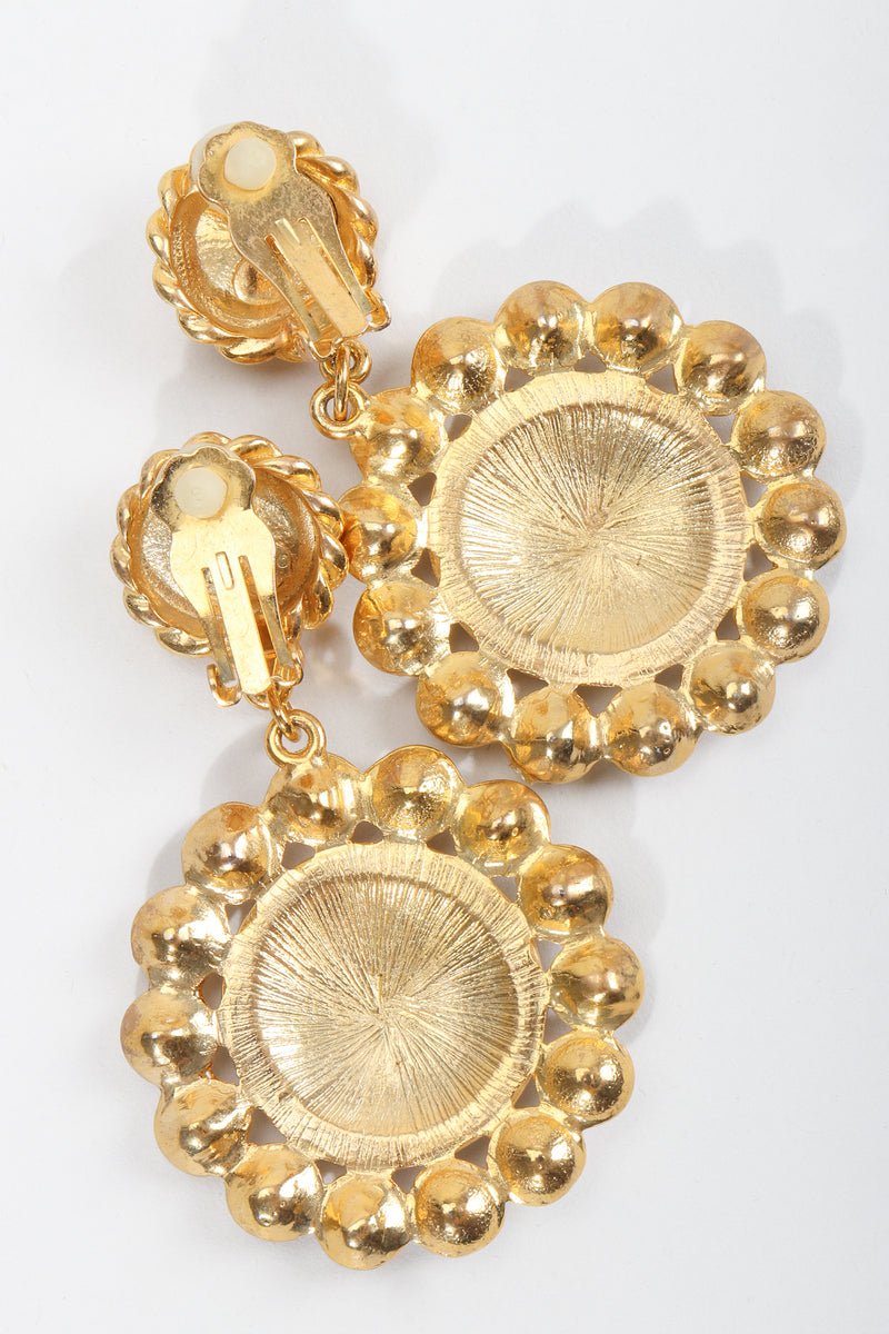 Vintage Bijoux Designs Gold Anchor Earrings Clip On at Recess LA