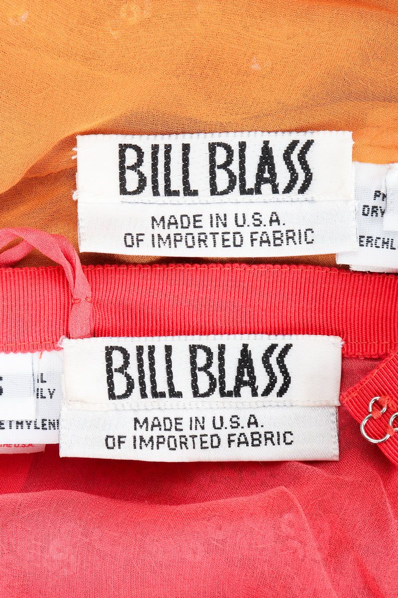 Vintage Bill Blass Sequin Sundae Top & Pant Set labels at Recess Los Angeles