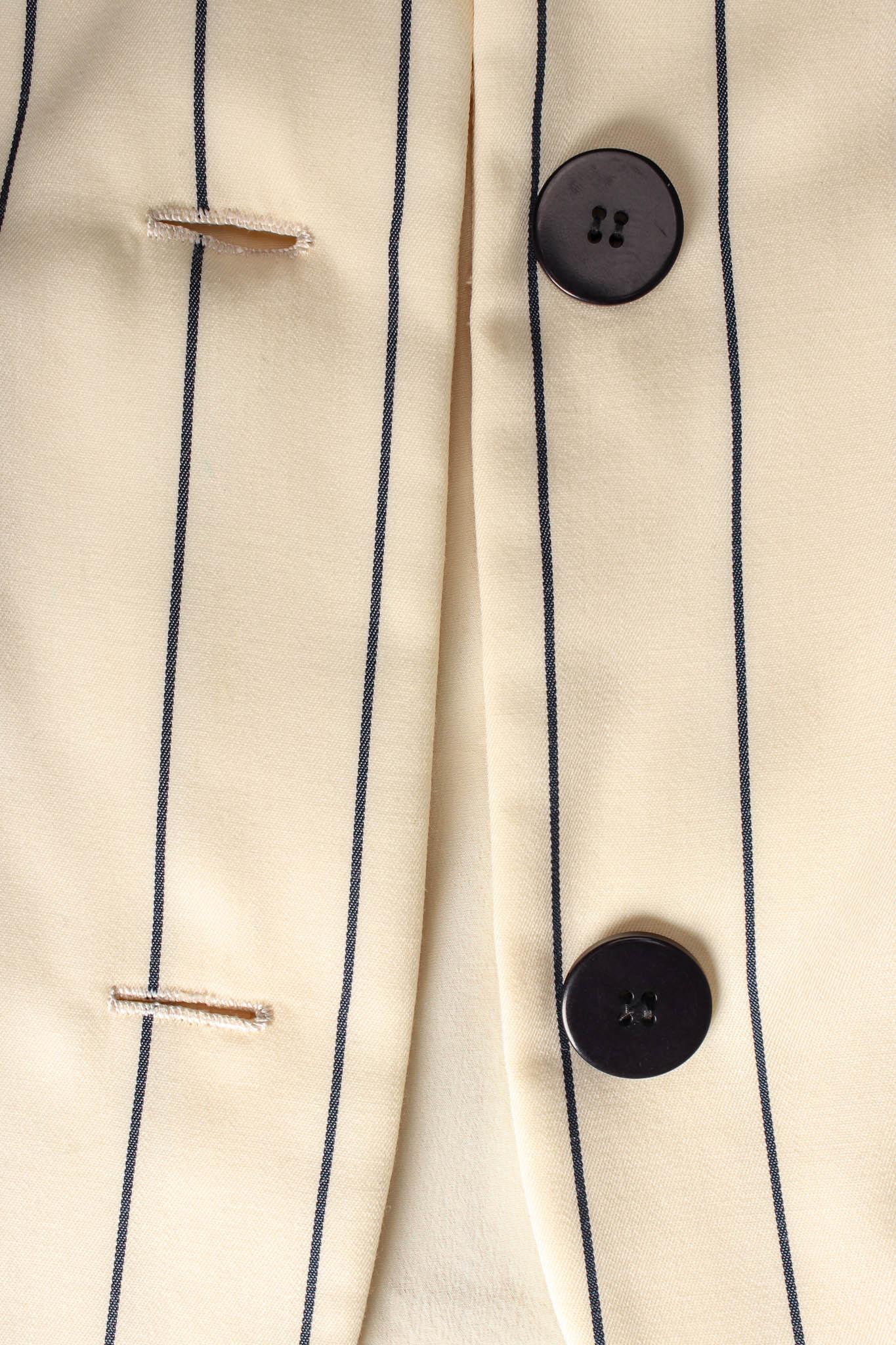 Vintage Bill Blass Contrast Stripe Jacket & Dress Set large buttons @ Recess LA