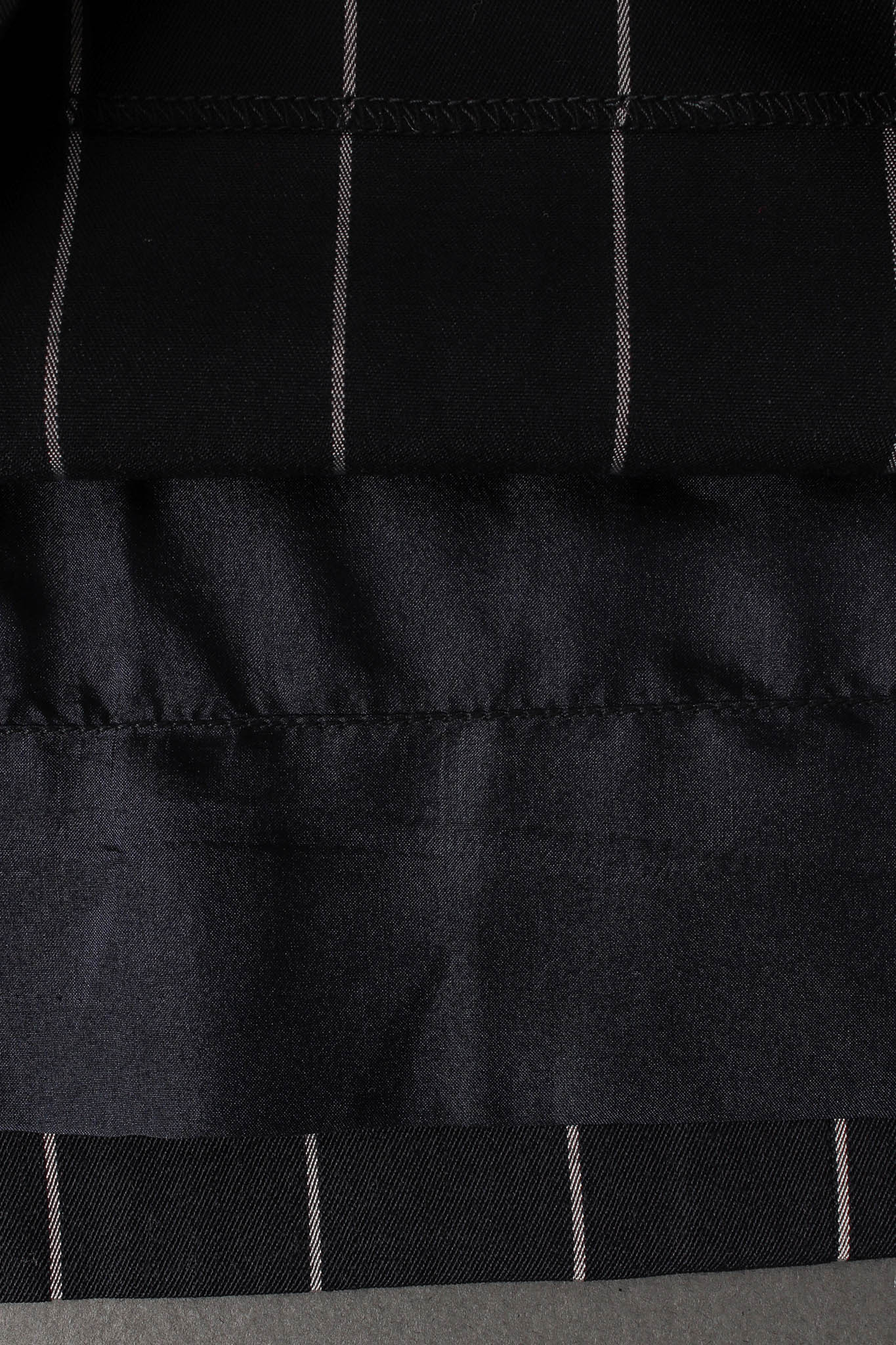 Vintage Bill Blass Contrast Stripe Jacket & Dress Set dress/liner hem @ Recess LA
