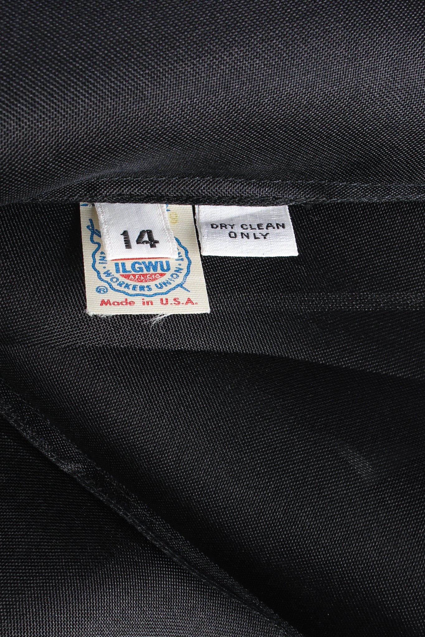 Vintage Bill Blass Lace Silk Top & Checker Skirt Set tag @ Recess LA