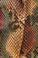 Vintage Bill Blass Ombré Snakeskin Blazer button at Recess Los Angeles