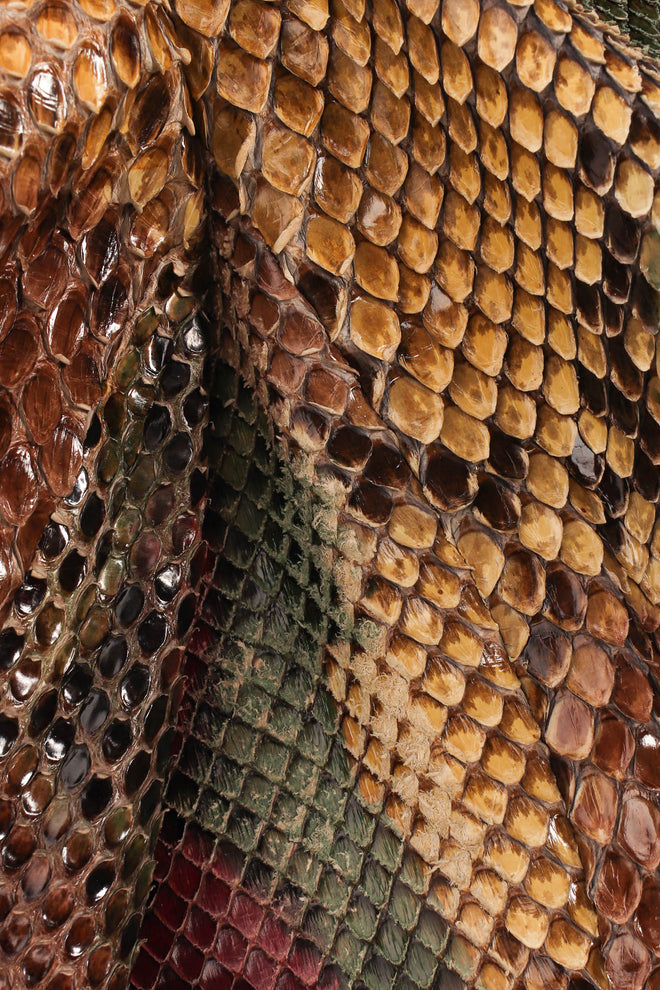 Vintage Bill Blass Ombré Snakeskin Blazer python snake close @ Recess Los Angeles