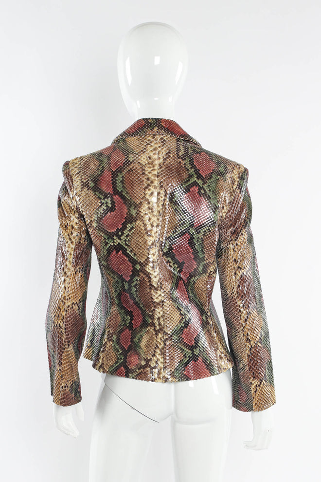 Vintage Bill Blass Ombré Snakeskin Blazer mannequin back @ Recess Los Angeles