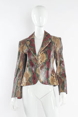 Vintage Bill Blass Ombré Snakeskin Blazer mannequin front @ Recess Los Angeles