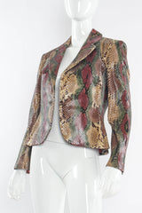 Vintage Bill Blass Ombré Snakeskin Blazer mannequin angle @ Recess Los Angeles