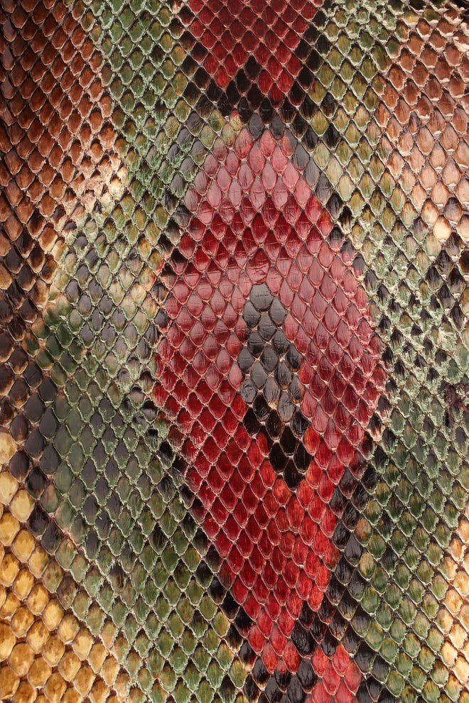 Vintage Bill Blass Ombré Python Leather Blazer ombre print @ Recess Los Angeles