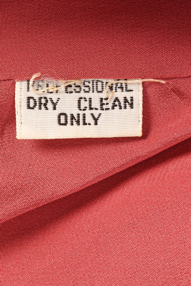Vintage Bill Blass Ombré Python Leather Blazer care tag @ Recess Los Angeles