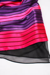 Vintage Bill Blass Sheer Stripe Silk Skirt lining detail at Recess Los Angeles