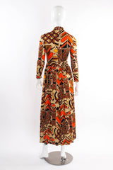 Vintage Bill Shedleski Abstract Geo Print Dress mannequin back @ Recess LA