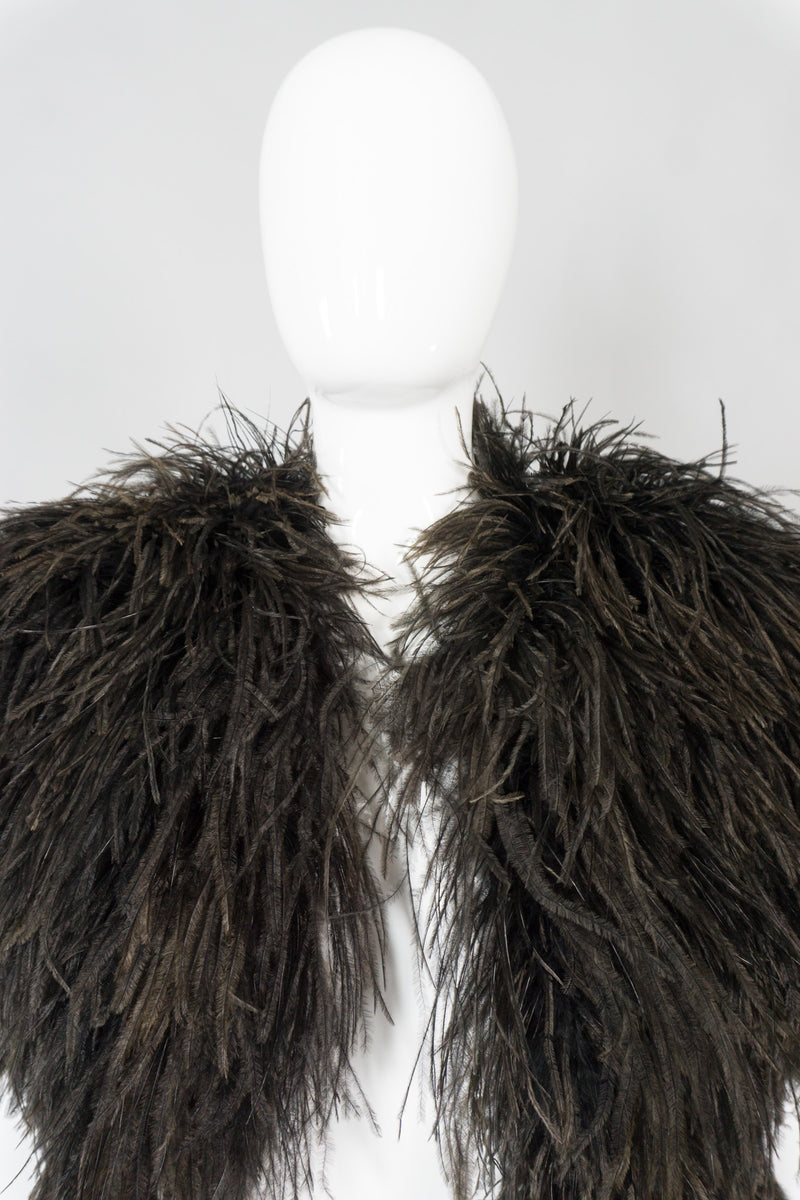 Bill Tice Vintage Chubby Ostrich Feather Jacket