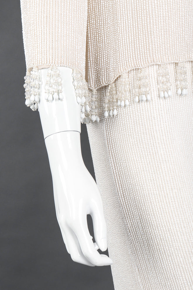 Recess Los Angeles Vintage Bill Blass Beaded Silk Top & Pant Bridal Wedding Set
